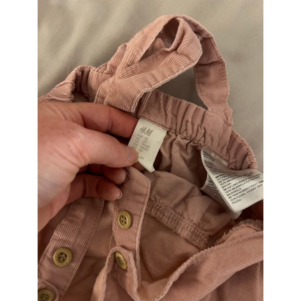 H&M Pink Corduroy Dress 92 - Picture 4 of 4